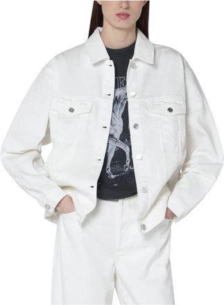 Anine Bing Rory Jacket - Dames - Spijkerjassen - Beige - S - Katoen - Jassen