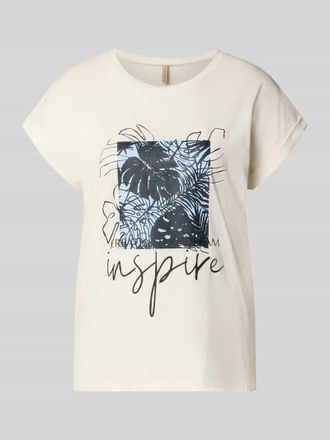 Soyaconcept T-Shirt mit fixiertem &Auml;rmelaufschlag Modell RINA in Marine, Gr&ouml;&szlig;e XXL