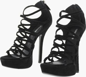 Dsquared2 Suede Sandals DEANDAY 15cm Heel Dsquared2