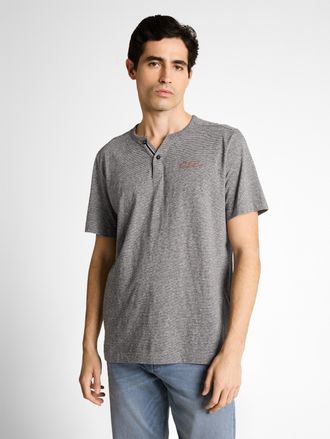 Tom Tailor T-Shirt TOM TAILOR, Herren, Gr. XXL, wei&szlig; tarmac grau fine stripe, Single Jersey, Obermaterial: 60% Baumwolle, 40% Polyester, gestreift, regular fit n