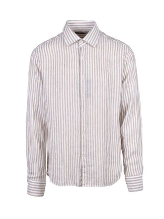 Paul & Shark White Beige Linen Shirt