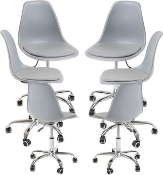 Regalos Miguel Regalos Miguel - Packs Sillas - Pack 6 Sillas Dami Office - Gris Claro