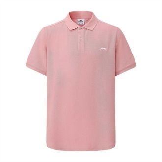 Slazenger Heren Geborduurd Logo Poloshirt (Lichtroze)