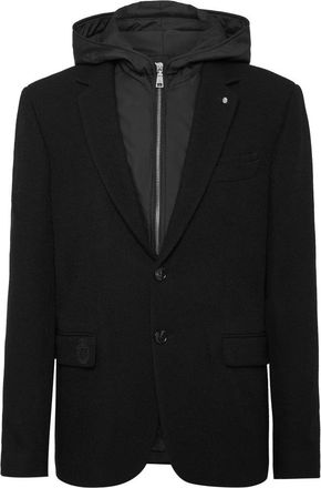 Billionaire Boys Club Blazer Jacket With Hoodie - Heren - Blazers - Zwart - 3XL - Katoen - Jassen