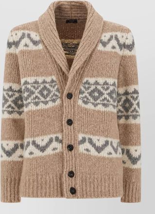 PESERICO embroidered alpaca-blend cardigan
