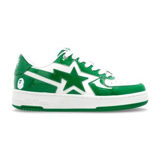 A Bathing Ape Sneakers, female, Green, Size: 5 US Logo Sports Shoes