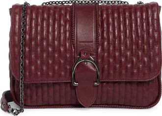 Longchamp Large Amazone Leather Quilted Convertible Crossbody Bag in Brandy at Nordstrom Rack