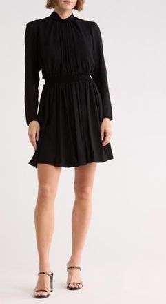 Longchamp Long Sleeve Minidress in Black at Nordstrom Rack, Size 4 Us / 36 Fr