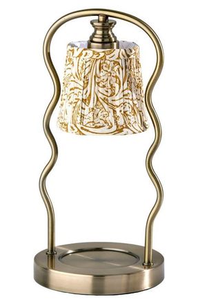 Adesso Twirl Candle Warmer Lamp in Antique Brass at Nordstrom