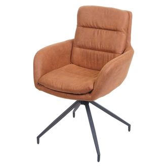 Hhg Hhg - Silla De Comedor 655, Silla De Cocina Sill&oacute;n Silla, Posici&oacute;n Autom&aacute;tica Giratoria, Tejido Mvg, Aspecto Ante Marr&oacute;n