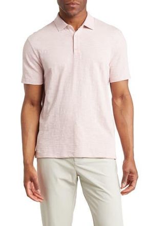 Vince Short Sleeve Slub Polo in Chalk Pink at Nordstrom Rack, Size Xx-Large