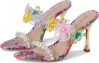 Blue by Betsey Johnson Goldiee Womens Wedge Shoes Berry : 8.5 M, Faux Leather