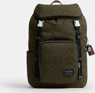 Coach Logan Backpack In Signature Nylon