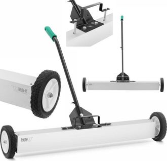 MSW Bike Accessories Msw - Escoba Magn&eacute;tica - Mango Telesc&oacute;pico De 73 - 100 Cm - 90 Cm - Im&aacute;n De Ferrita