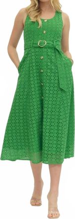 Entro Aperitivo Midi Dress In Green