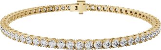 Diamond2Deal 14K Gold Lab Grown Diamond Straight-Line Tennis Bracelet 7