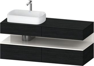 Duravit Duravit - Qatego Consola Mueble Bajo Lavabo, 2 Cajones, 2 Cajones