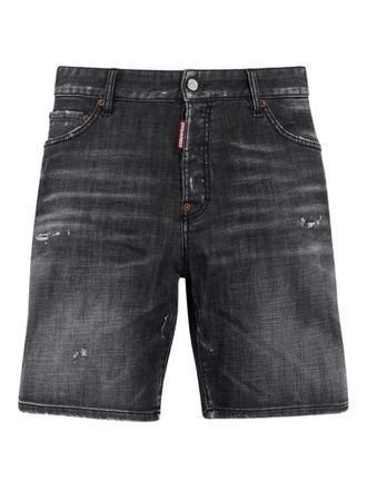Dsquared2 fog wash denim shorts - Grey
