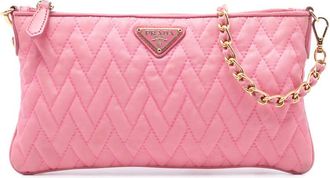 Prada Pre-owned Prada Impuntu Tessuto Chain Crossbody Ladies Q4TIXW1VPD6IBLC7