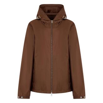 Moncler Light Jackets, male, Brown, Size: XL Remoray Hooded Windbreaker