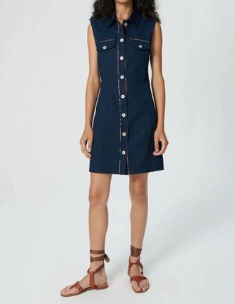 Chufy Mint Mini Dress In Pachamama Deep Blue