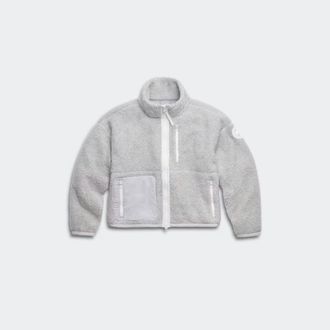 Canada Goose Chandail en molleton &agrave; fermeture &agrave; glissi&egrave;re Simcoe White Label (Femmes, Silverbirch Heather, TP)