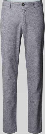 Tom Tailor Relaxed Fit Chino aus Leinen-Baumwoll-Mix in Hellgrau, Größe 31/32