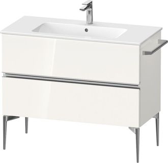 Duravit Duravit - Sivida Mueble Bajo Lavabo, 2 Cajones, Tirador Cromado