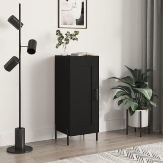 vidaXL Credenza Nero 34,5x34x90 cm in Legno Multistrato - Vidaxl