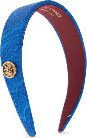 Etro Cerchietto con applicazione - Blu