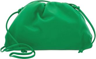 Bottega Veneta Parakeet Mini Leather Pouch With Strap