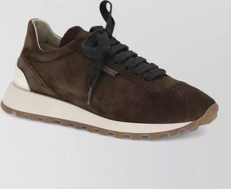 Brunello Cucinelli suede low-top sneakers