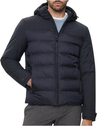 Geox M Sapienza Jacket - Heren - Winterjassen - Blauw - XL - Polyester - Jassen