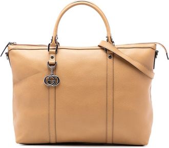 Gucci Pre-owned Gucci Leather GG Charm Satchel 339550 502752