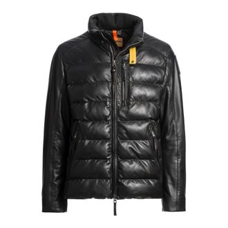 Parajumpers Ernie Giacca in Pelle - - Jackets - Uomo - Nero - XL