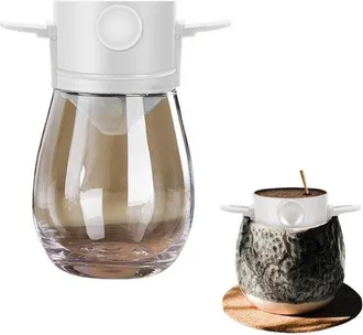 OEM Filtro De Caf&eacute;, Filtro De Caf&eacute; De Acero Inoxidable Con Taza Pp Alimentos, Filtro Reutilizable, Port&aacute;til F&aacute;cil Limpiar, Acampadas Oficina (blanco