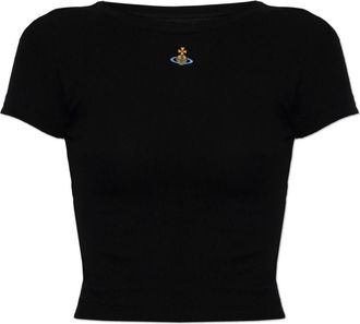 Vivienne Westwood Tops, Dames, Zwart, XS, Katoen, Baby Peru T-shirt