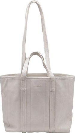 Balenciaga Ecru Leather Barbes East West Shopper (Authentic Pre-Loved)