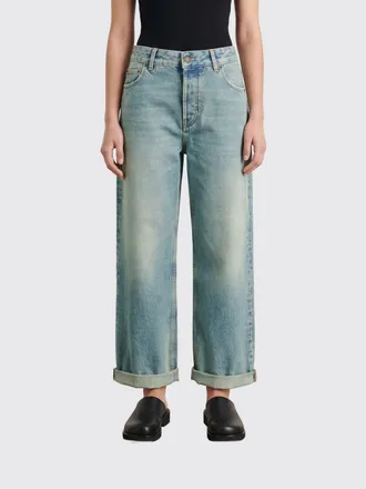 Darkpark Lizzie Mid-Rise Wide-Leg Denim Jeans with Cuffed Hem