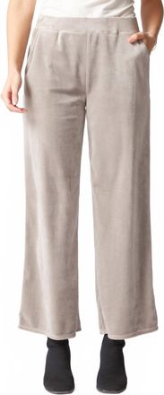 Habitat Cozy Velour Zen Pants In Latte