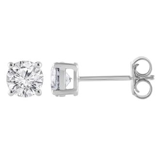 Grown Brilliance 14KT White Gold 1.00 Carat Lab Grown Diamond Stud Earrings for Women