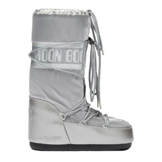 Moon Boot Botas Icon Glance de sat&eacute;n - Shoes - Mujer - Gris - 39 EU