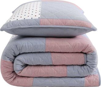 Tommy Hilfiger Ithaca Americana Stripe Cotton Quilt Set