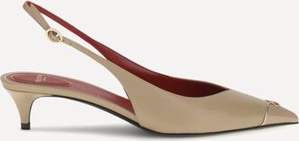 Valentino Garavani D&eacute;collet&eacute; Slingback con tacco kitten VLogo Signature Woman 38.5