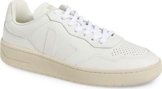 Veja V-90 Leather Sneaker in Extra-White at Nordstrom, Size 40