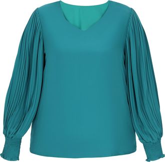 Usha Grote maat blouse vrouwen Groen