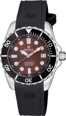 Deep Blue Pro Diver 1K All Purpose Diver Automatic Brown Dial Mens Watch APSD1KBROWNSTRP