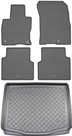 OEM Ford Kuga Iii / Kuga Iii Hybrid Suv (5 Puertas) Desde Abril De 2020. Juego De Alfombrillas De Goma Para Coche Y Maletero