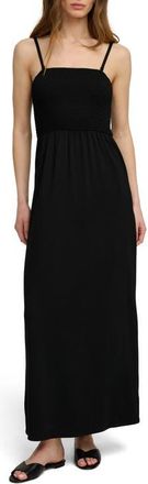 Favorite Daughter The Apartment Smocked Sleeveless Maxi Dress in Black at Nordstrom, Size X-Small
