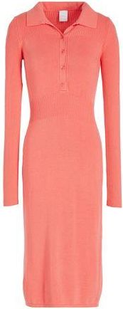 8 by YOOX POLO NECK MIDI DRESS